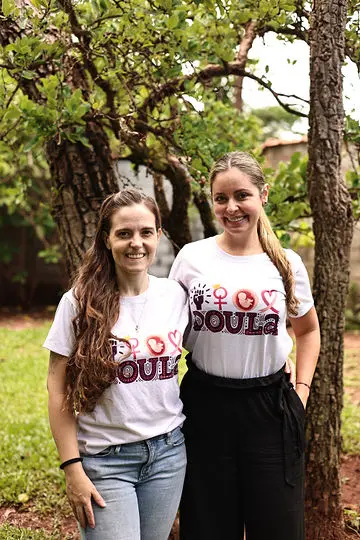 Momento de acolhimento durante a gestação